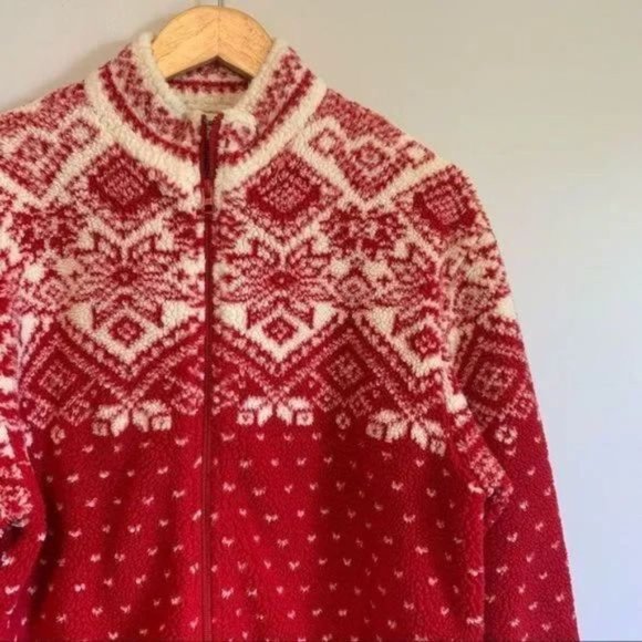 Vintage northern reflection fair isle fuzzy jacket Size medium - Picture 14 of 15